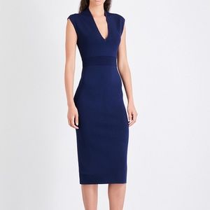 MICHAEL Michael Kors V-Neck Fitted Sheath Dress